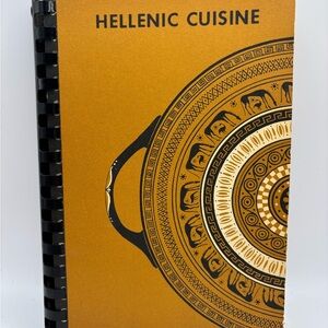 Hellenic Cuisine 1957 (1980) Greek Cook Book Sts Constantine Helene Detroit